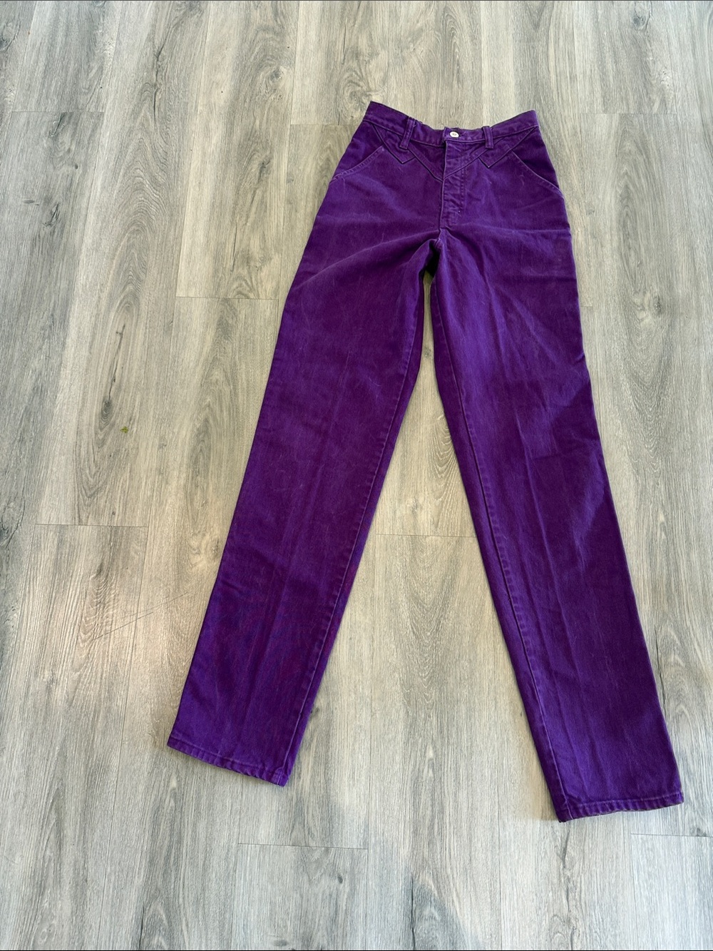 Wrangler Vintage Purple Corduroy Jeans size 5 TALL